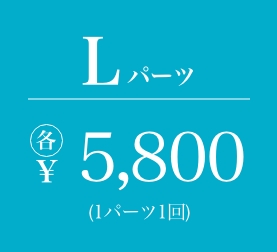 Lパーツ 各5800円