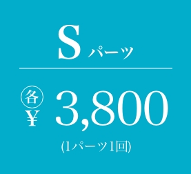Sパーツ 各3800円